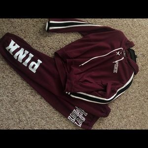VS PINK Maroon Set!!